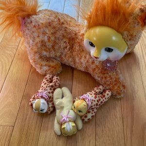 Cat and kittens stuffed toy